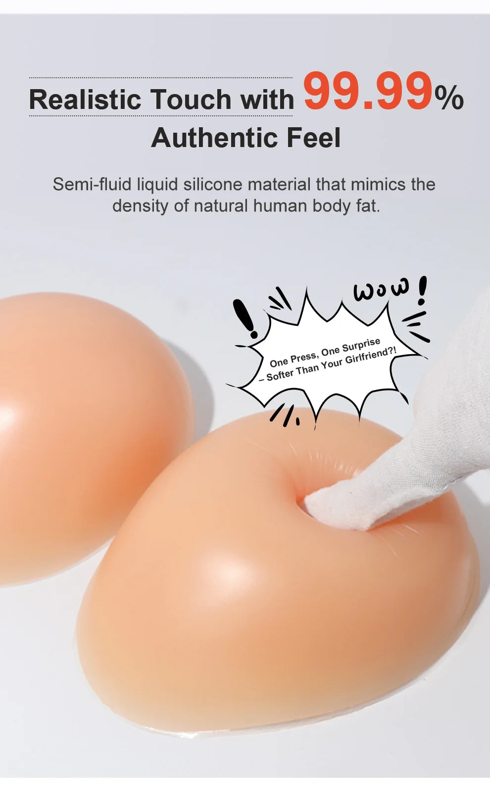 Artificial Silicone Breasts Forms Pads Fake Boobs Chest Women's Silicone Underwear Eexy Breast Padded Bra Becomes Big