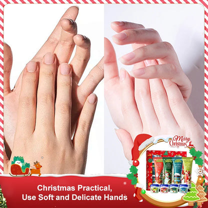 Christmas Hand Cream & Lip Balm Gift Set, Fruit Fragrance Hydrating Anti-Crack Hand Lip Care Kit, Moisturizing Christmas Present