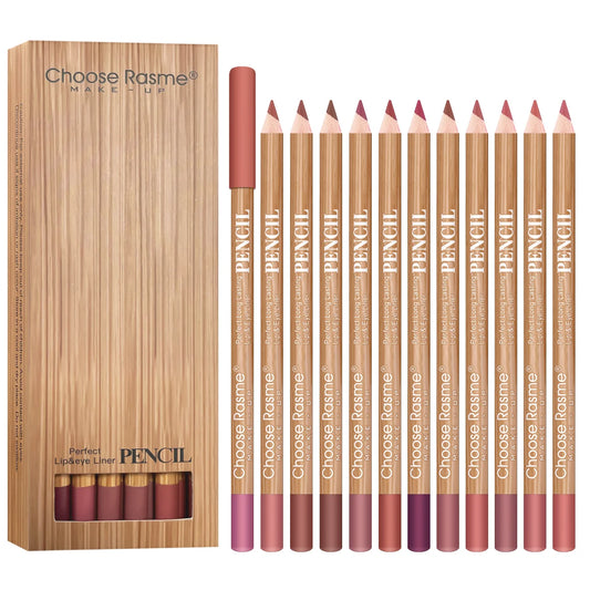 12 color lip enriching lipliner, lip moisturizing, three-dimensional fitting, light, thin, silky and clear Valentine's Day gift