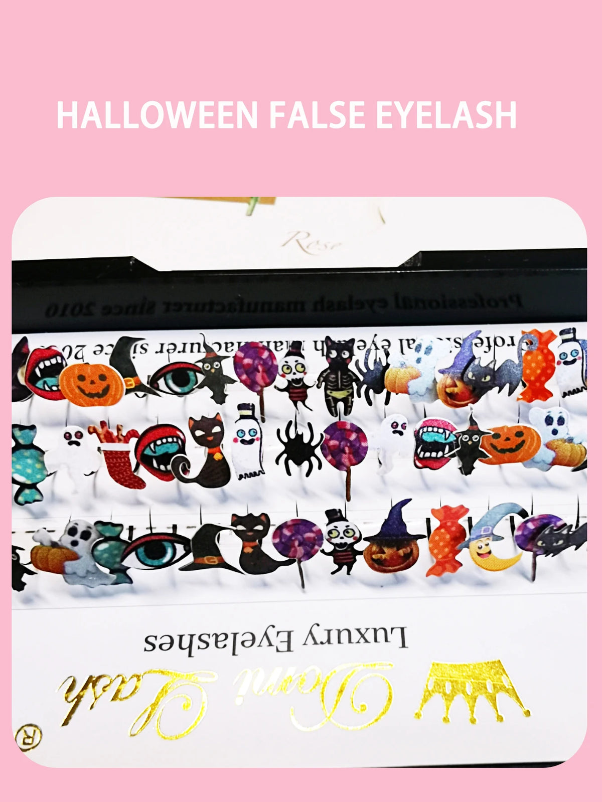 Domi Lash 12 Line 12 Color Cosplay Eyelash Extension New Fashion Christmas Glitter Soft Mink False Eyelash Individual Lashes