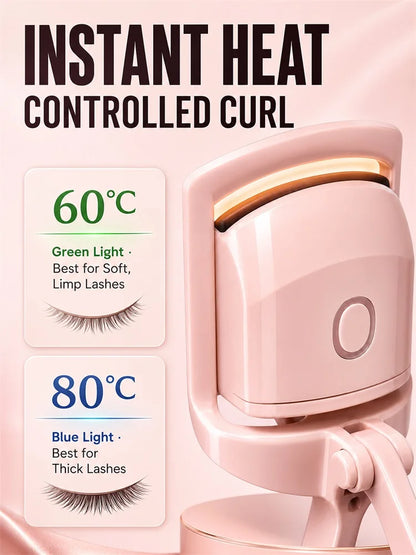 Electric Eyelash Curler, Effortless Curling for Natural Lashes, Hand‑Held Cosmetic Accessory for Daily Eye Makeup