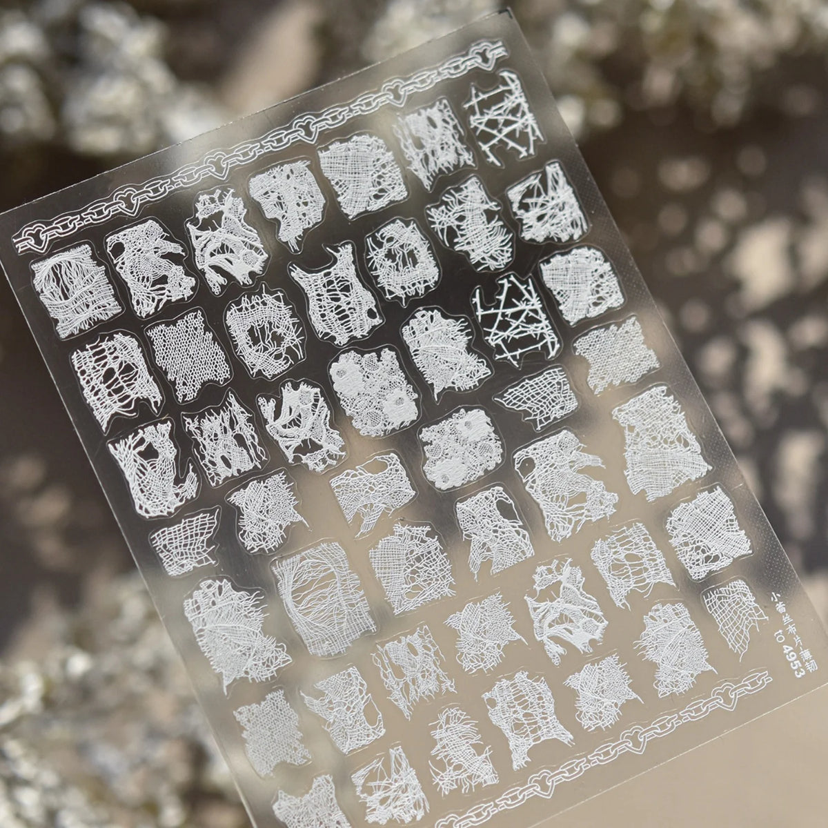 Cute Cartoon Christmas 5D Nail Stickers Red White Candy Cane Mint Cookie Gingerbread Man Snowflake Self Adhesive Nail Decals