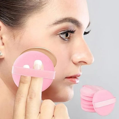 5Pcs Round Makeup Sponges Cosmetic Tools Soft Velvet Concealer Powder Puff Blender Sponges Facial Foundation Make Up Accessories