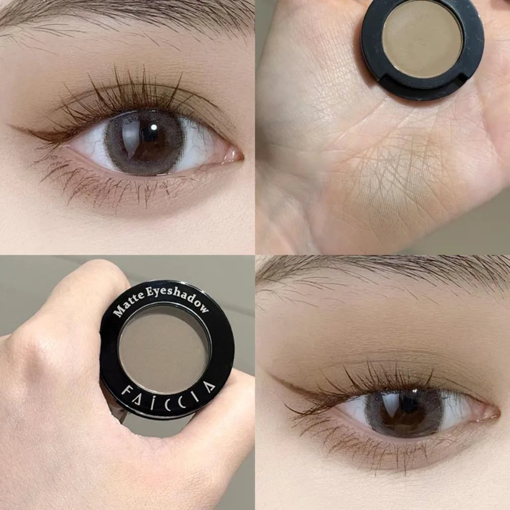 Eyeshadow Matte Red Black White Brighten Highlighter Eye Shadow Palette Lasting Shimmer Highly Pigmented Monochrome Eyes Makeup