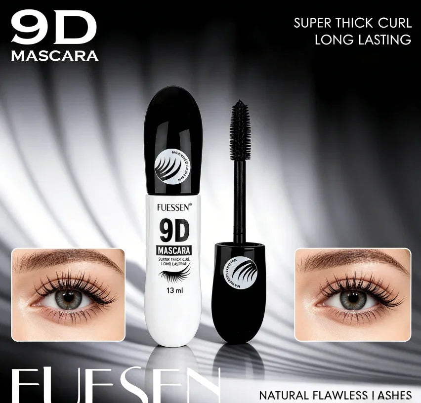 9D Waterproof Mascara Easy to Remove Non-Smudging Slender Curl Thick Enhancing Eyelash Makeup Beauty Product