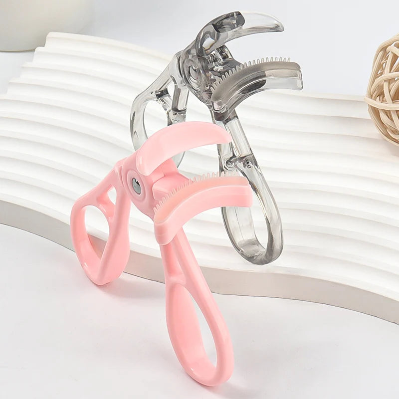 Professional Wide-angle Eyelash Curler Frameless Curling Comb Tooth Lash Curler with Refill Pad Long-lasting Shaping Lash Tools