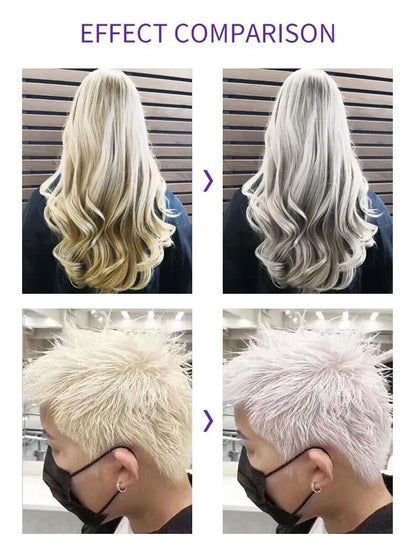 300Ml Color Fixing Purple Shampoo Lock Color Cover Gray Hair Fade Yellow After Bleach Hair Dye Long Lasting Non-irritating Care