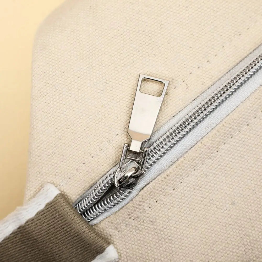 Trendy Large Capacity Cosmetic Storage Bag Portable Handheld Makeup Pouch Canvas Travel Storage Bag Cosmetic Storage