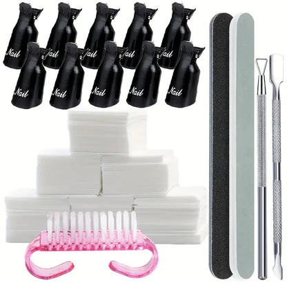 LINMANDA 10/16Pcs Nail Polish Remover Kit Professional Gel Nail Polish Remover for Removing Gel Nail Polish Suitable for Fingers