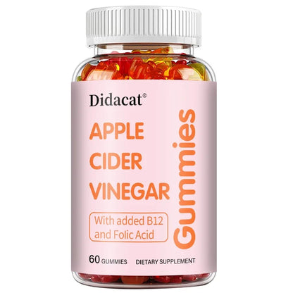 Apple Cider Vinegar Gummies - Detox Cleanse, Fat Burner, Weight Management, Digestion & Metabolism Support, Relieves Bloating