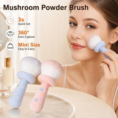Cute Mushroom Powder Brush Blusher Brush Nail Dust Brush Makeup Brush Blusher Brush Nail Dust Brush Makeup Brush