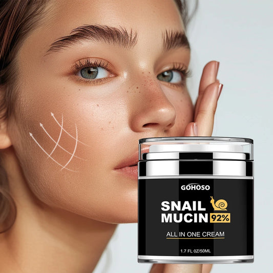 ENVISHA Skin Care Snail Mucus Face Cream Firming Whitening Anti-Aging Wrinkle Moisturizing Hydrating Beauty Health Shrink Pores