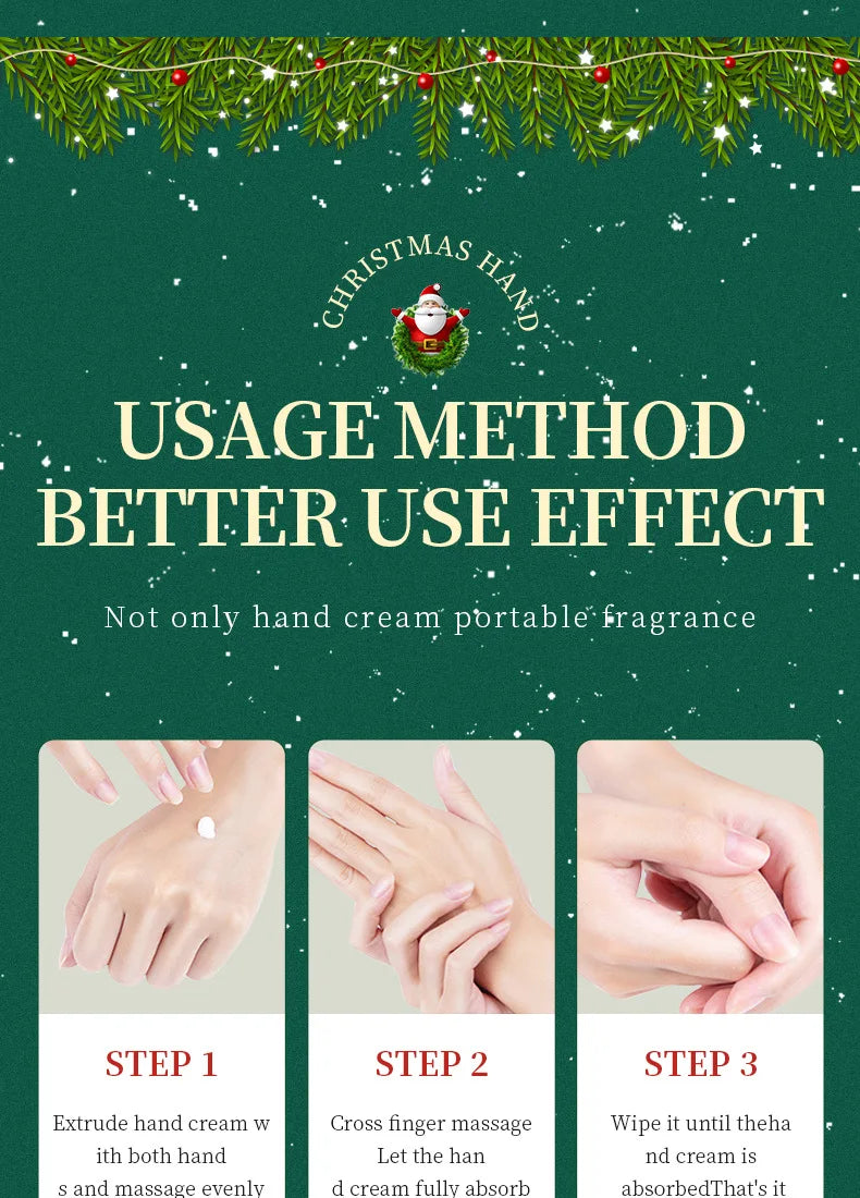 5pcs/Set Christmas Gifts Hand Cream Sets Moisturizing Refreshing Handcream Nourishing Beauty Hands Creams Skin Care Products