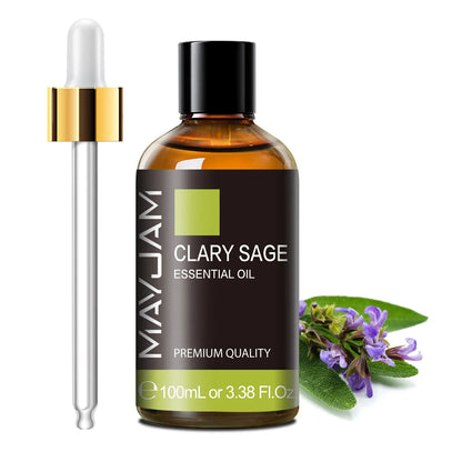 MAYJAM 100ml Pure Essential Oil with Glass Dropper, Aromatherapy Essential Oils Lavender Eucalyptus Rosemary Vanilla Aroma Oil