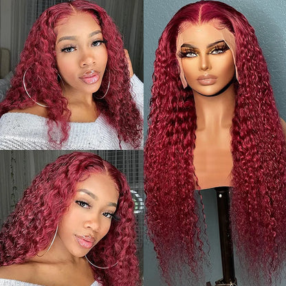 Miss Rola Brazilian Human Hair Curly Wigs 180% Density 4x4 Lace Closure Wig Kinky Curly Hair Wig Remy Pre Plucked With Baby Hair