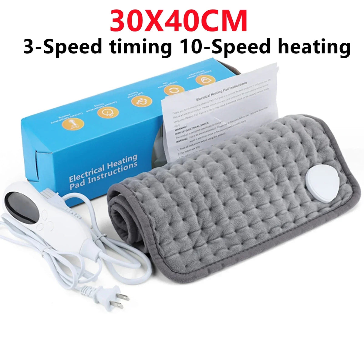 76x40cm/30X60 110V/220V  Extra Large Electric Heating Pad for Period Cramps Lower Back Pain Relief Heat Therapy Winter Warmer