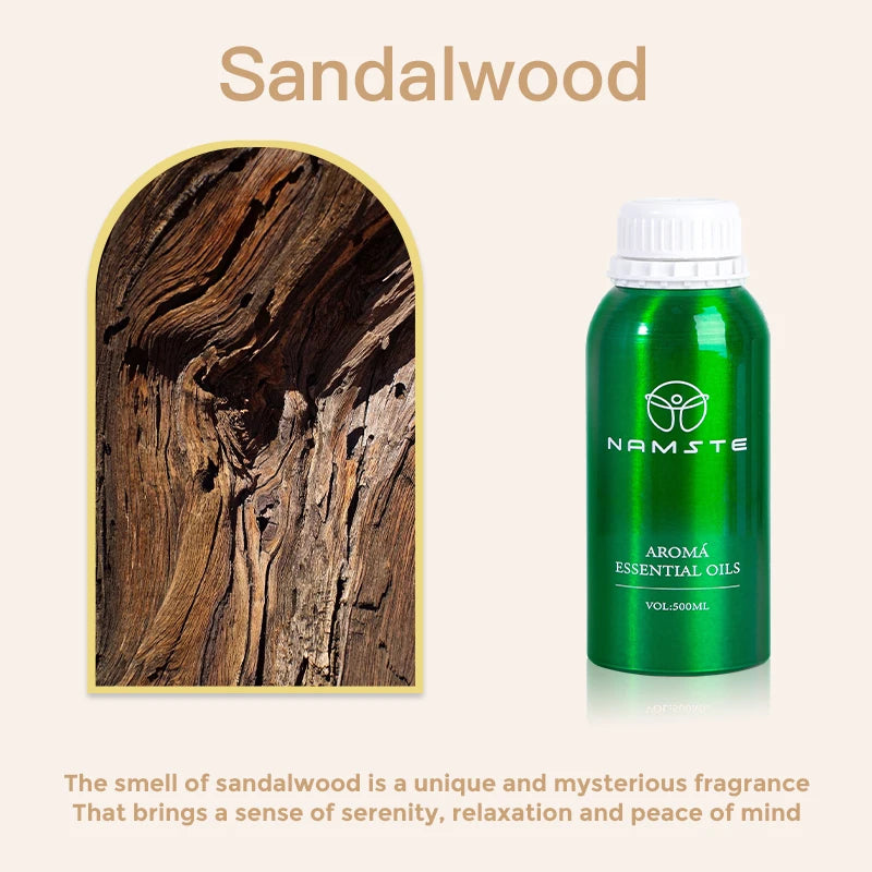 Namste Wood Santal 500ML Perfume Essential Oils Aroma Diffuser Home Fragrance Air Purifier Eight Times Concentrated Essence