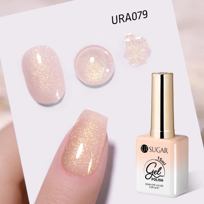 UR SUGAR 15ml Gel Nail Polish Neon Blue Red Green Pastal Nude UV/LED Soak Off No Wipe Nail Gel Polish Suitable For Summer Autumn