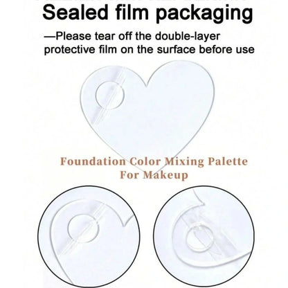 Clear Acrylic Makeup Mixing Palette Portable Multifunction Cosmetic Foundation Art Blending Palette for Eyeshadow Lipstick Nail