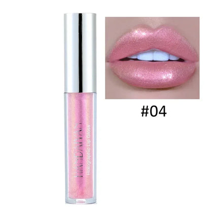 6 Colors Glitter Liquid Lip Gloss Tint Laser Holographic Lipstick Mermaid Glitter Lip Gloss Not Fading Lasting Lip Tint Cosmetic