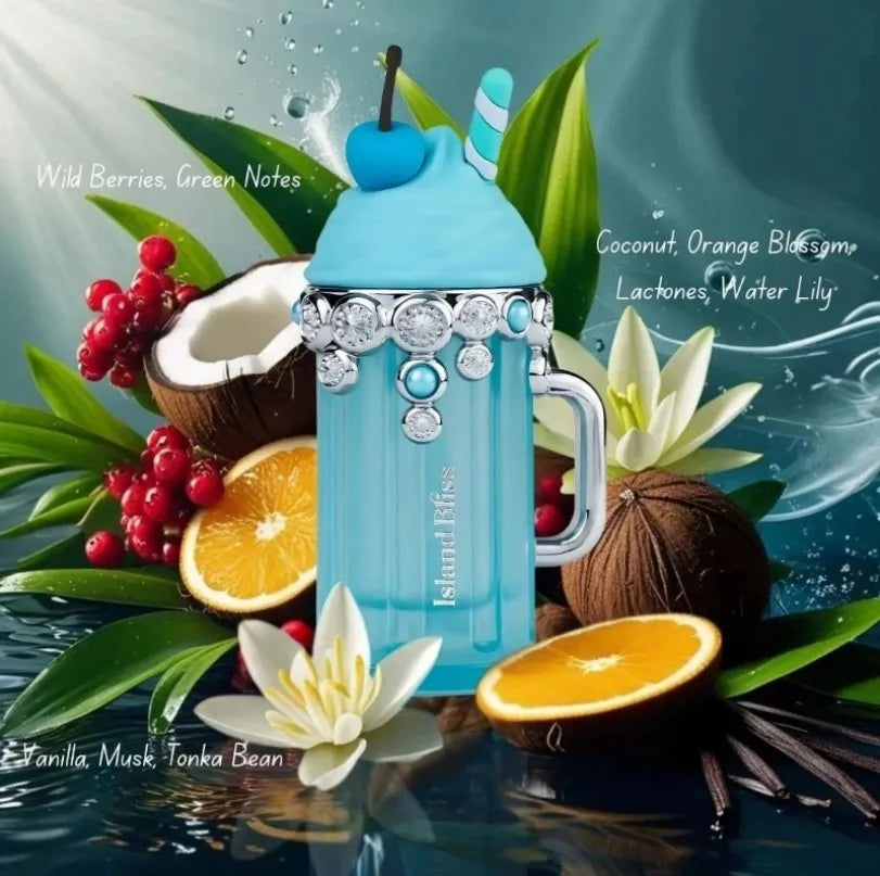 Armaf series four ice cream shaped perfume spray, 3.4oz100ml, flower and fruit flavor, lasting sweet, fresh fragrance, unique high-end bottle gift box, the best choice for gifts