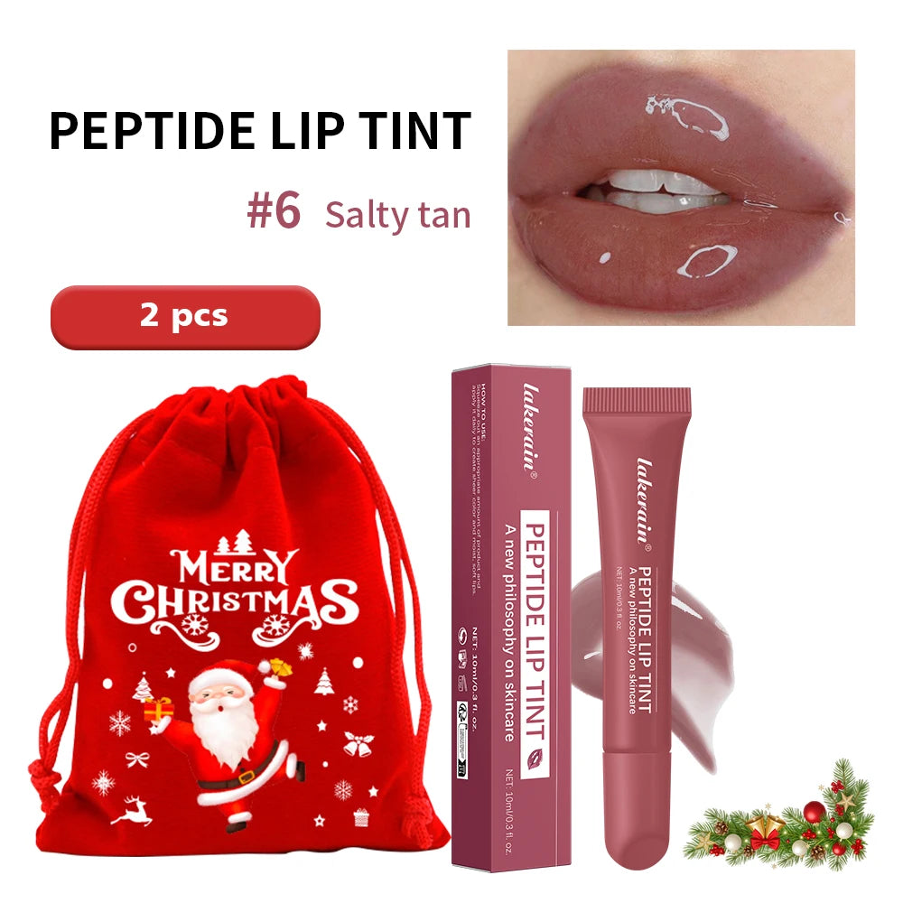 Christmas Gift Hydrating Lip Gloss Glitter Plumping Lipgloss High Shine Glass Finish Nude Colors Shiny Jelly Liquid Lipstick