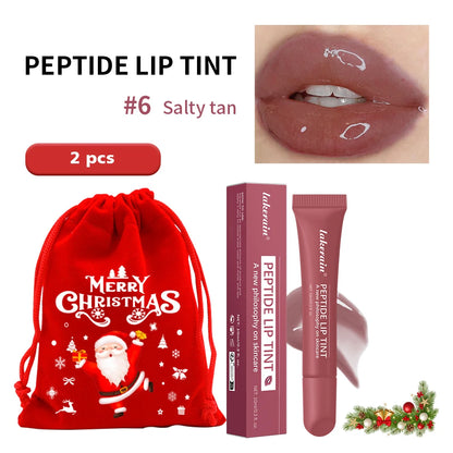 Christmas Gift Hydrating Lip Gloss Glitter Plumping Lipgloss High Shine Glass Finish Nude Colors Shiny Jelly Liquid Lipstick