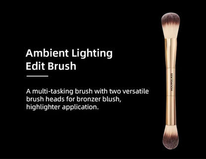 HOURGLASS Complexion Essentials Brush Set -Dragon series 3 makeup brushes with a Packaging box and a Brush bucket