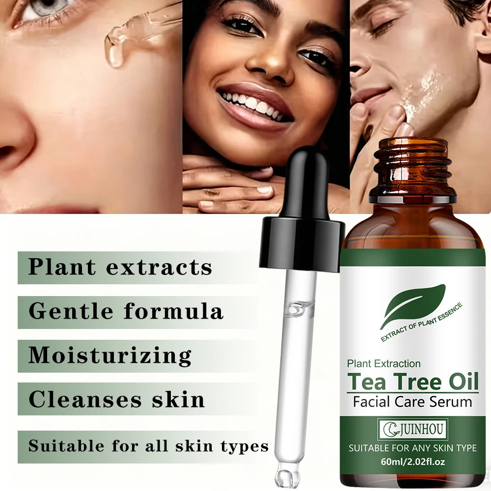JUINHOU Green Tea Oil Hydration Facial Serum Cleans Brighten Smooth Skin Makes Skin Plump and Elastic Suitable for Everyone