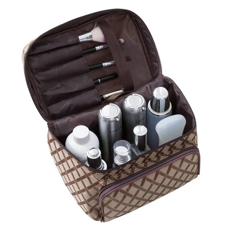 Brand Design New Large Capacity Flower Cosmetic Bag Zipper Cosmetic Box Storage Organizers Travel Toiletry Makeup Bag SZL806