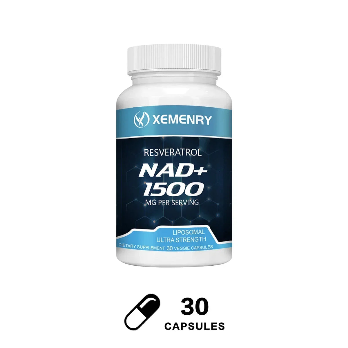 NAD+ Supplements - with Resveratrol - Natural Energy Supplement, Support Cell Health, Anti-aging, Enhance ImmunitySupplements
