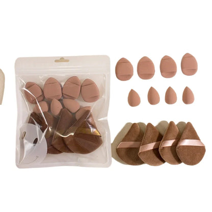 12-Piece Makeup Sponge Set - 4 Loose Powder Puffs 4 Mini Air Cushion Puffs 4 Beauty Eggs Mini Beauty All-Purpose Beauty Tools
