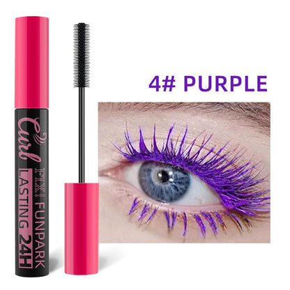 Multicolor Curling Mascara Waterproof Fast Drying Eyelashes Extension Lashes Korean Makeup Lasting White Blue Purple Mascara