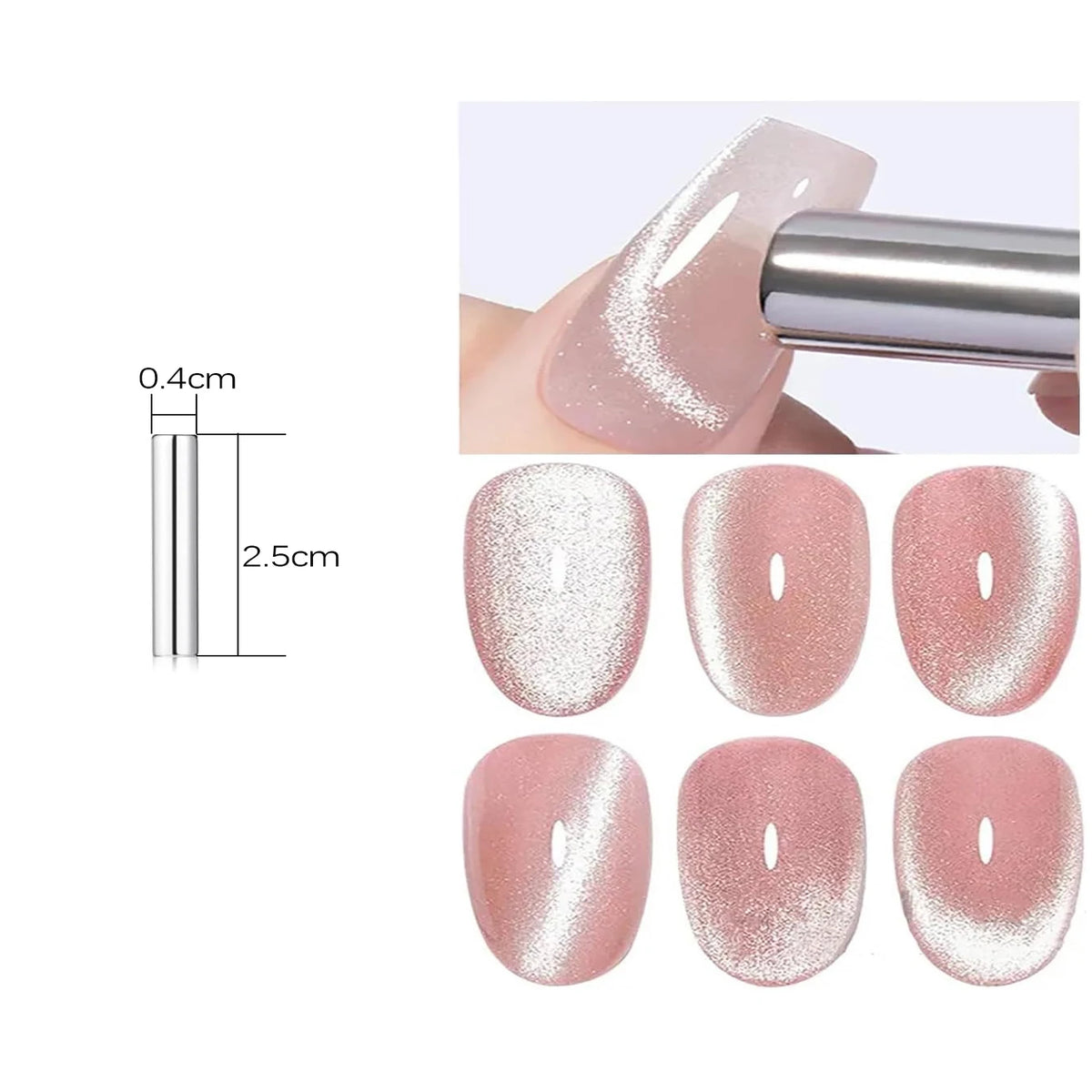 MN 12ML 1-21PCS Hot Selling Red through Half the Sky Cat Eye Nail Polish New Whitening Glass Bead Cat Eye Nail Polish Nail Art