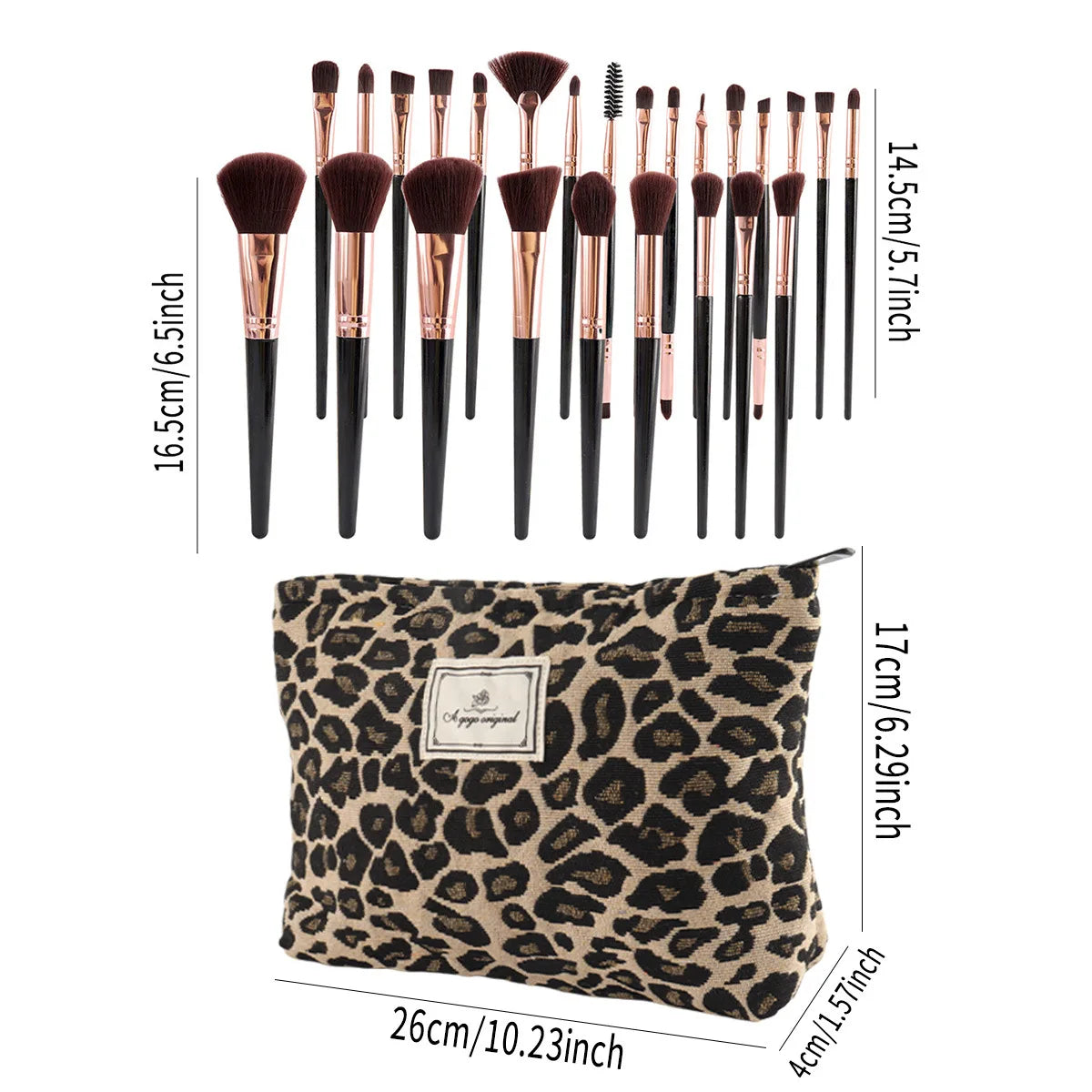 47Pcs Professional Makeup Brushes Set Beauty Tools Kit Portable Travel Cosmetic Bag Puff Toiletry Makeup Accessories Set