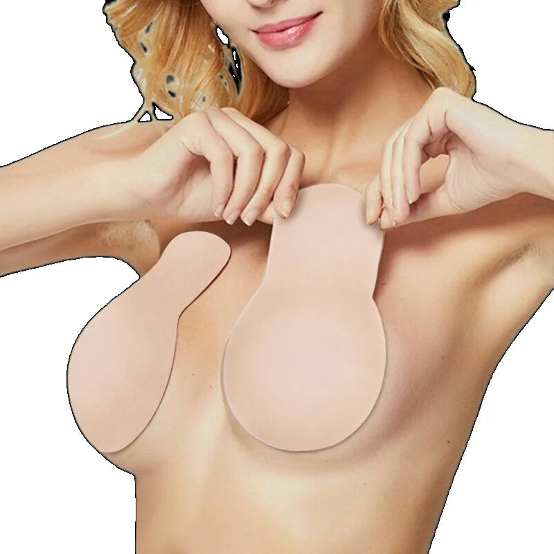 2/50Pcs Self-adhesive Nipple Cover Chest Patch Non-woven Invisible Bra Disposable Sticky Lift Breast Petals Round Flower Pads