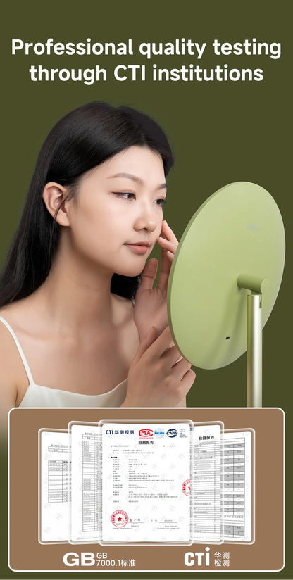 DOCO Makeup Mirror Desktop Adjustable LED Light High Quanlity Metal Texture Perfect for Gift Giving