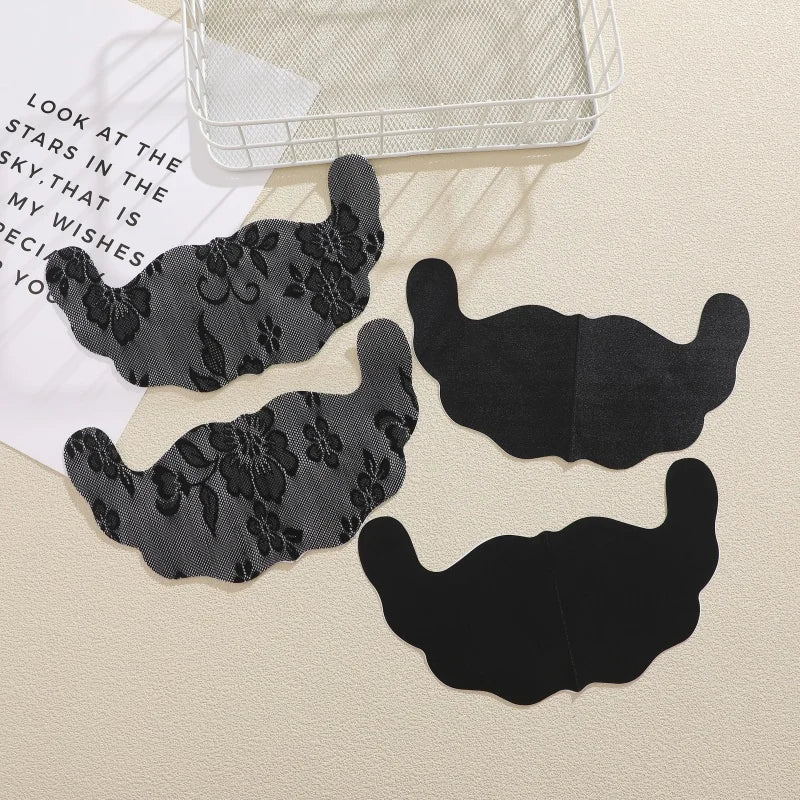 2/4 Pairs Lace U Shaped Breast Lift Tape Women Anti Sagging Adhesive Bra Pads Invisible Push Up Nipple Covers For Backless Dress