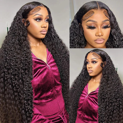 250% Loose Deep Wave 13x6 HD Lace Frontal Wig Brazilian 30 34 Inch Transparent 13x4 Curly Lace Frontal Human Hair Wigs For Women