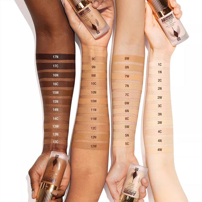 Hot Selling CT 4-Color Liquid Foundation Long-Wearing Flawless Soft-Focus Watery Texture Matte Lightweight Concealing Makeup