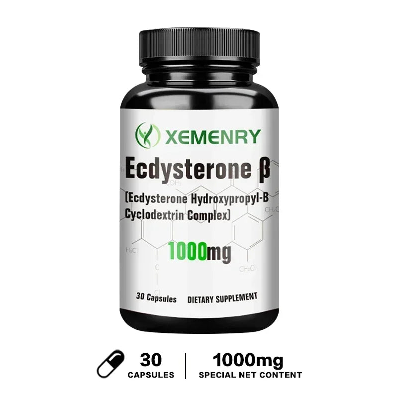 Ecdysterone Capsules - Build Muscle Mass, Promote Fat Burning and Metabolism, and Enhance Immunity Supplement