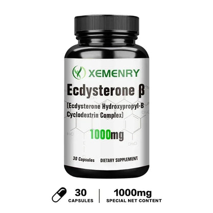 Ecdysterone Capsules - Build Muscle Mass, Promote Fat Burning and Metabolism, and Enhance Immunity Supplement