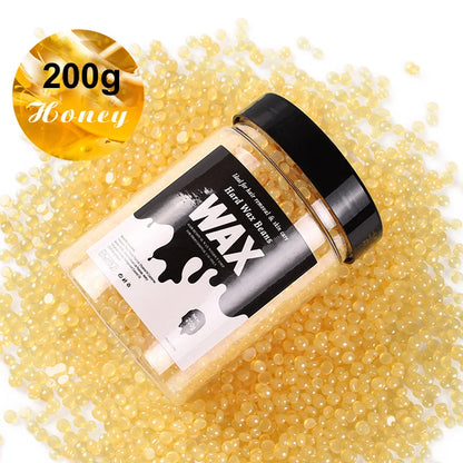 200g/400g Depilatory Wax Beans for Heating hard Wax Machine Hot Film Painless Waxing Beads Bikini Face Legs Body Hair Removal