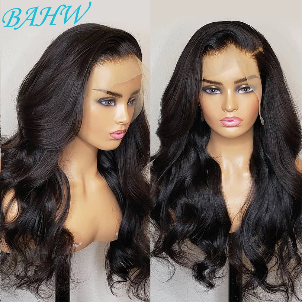 Brazilian Hair 180% Density 8-30 Inch 13x4 HD Transparent Body Wave Lace Wig Human Hair Wigs 4x4 Lace Closure Wig Natural Color