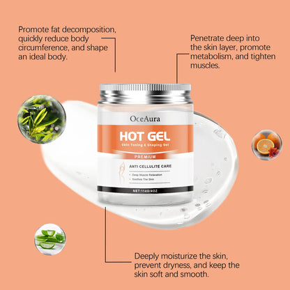 Hot Cream Firming Gel Organic Anti Cellulite Slimming Skin Tightening Stomach Fat Burning Moisturize Workout Body Massage Lotion