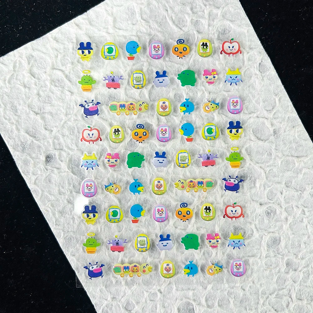 Cute Y2k Stytle Pvc Ancient Small Animals Adhesive Stickers Nail Art Waterproof Diy Charms Loptop Phone Case Scrapbook Sticker