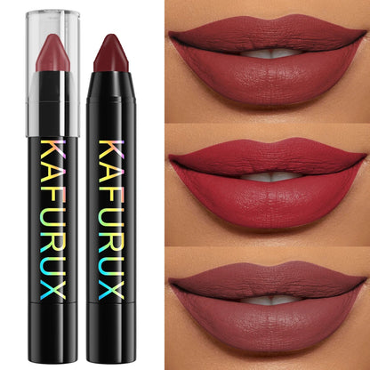 15-Color Velvet Matte Lipstick Pencil Waterproof  Red Brown Pink Long Lasting Lip Stick Korean Makeup Lip Tint Cosmetic Lipgloss