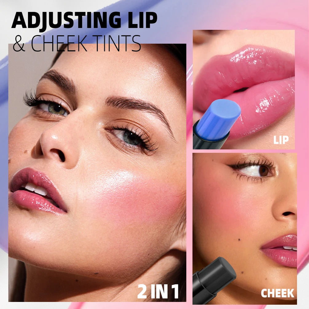 QIBEST Magic Color Changing Lip Stick Moisturizing Long Lasting PH Change Shift Colors Lip Balm Nourish Lip Stain Tint Makeup