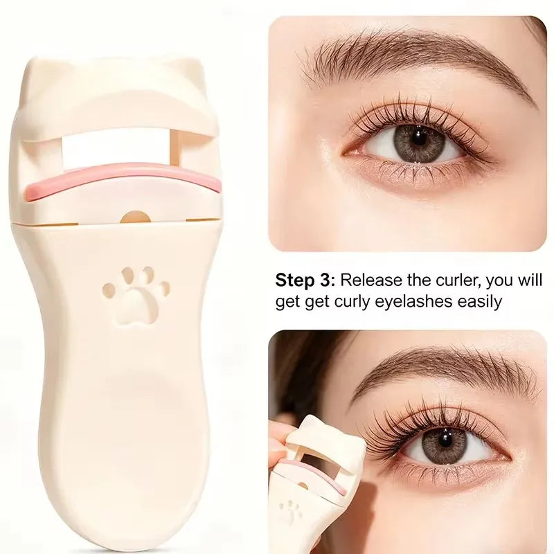 1/2pcs Cat Ear Eyelash Curler, Gentle Curling Lash Tool, No Hurt to Eyelids, Beginner-Friendly, Lightweight