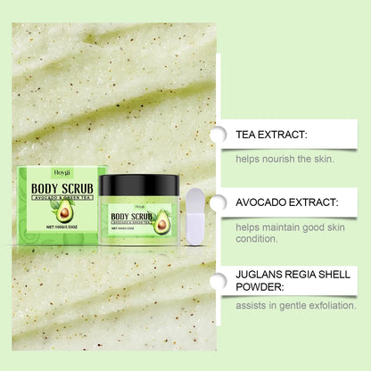 Matcha Body Scrub Gentle Exfoliating Cleansing Pores Effectively Removes Dirt Smooth Skin Nourishing Skin Scrub Nourishing Care